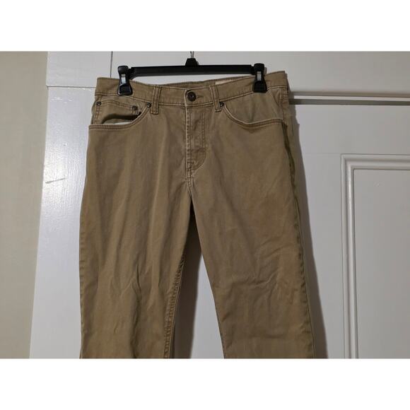 Wrangler Men's Slim Straight Camel Beige Khaki Tan Chino Jeans Size 30 x 32 - Picture 3 of 9